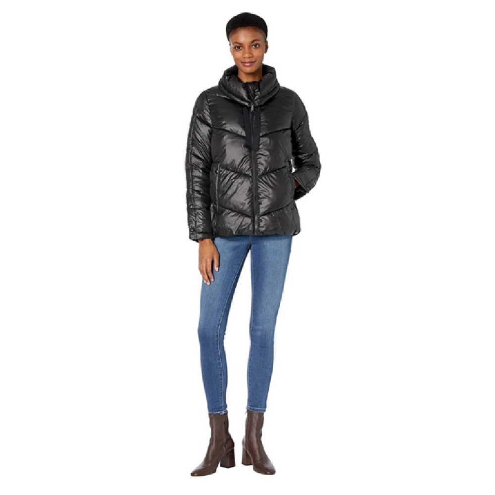 Sam Edelman Black Puffer Coat